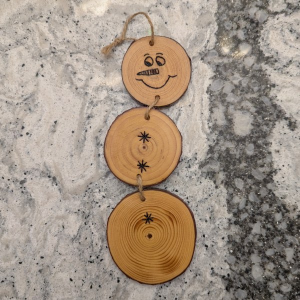 Snowman Ornament (eyes open)