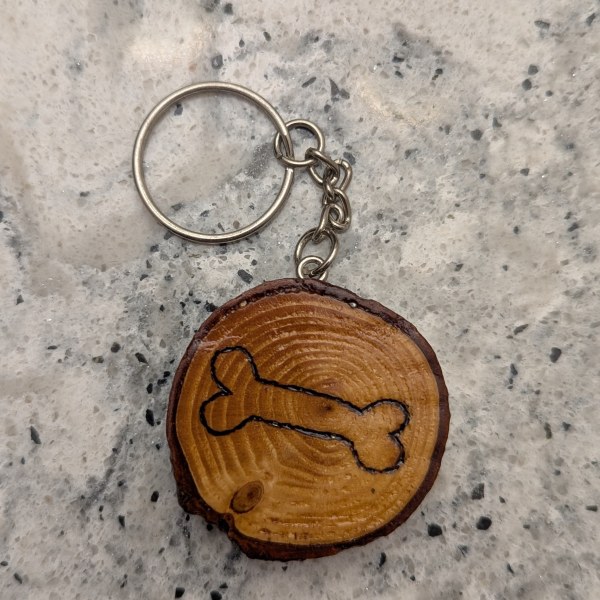 Dog Bone Keychain